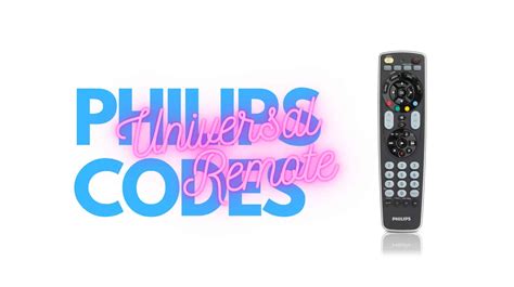 philips universal remote 4 digit code|Philips Universal Remote Codes List and Program Guide (NEW) .